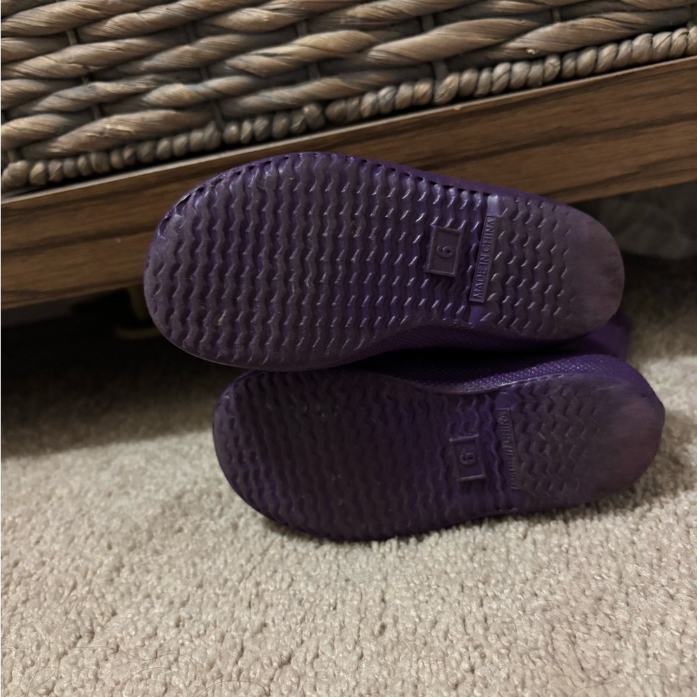 Hunter Kids' Sparkly Purple Boots - Picture 8 of 9